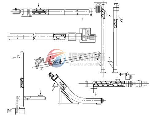 無軸螺旋輸送機(jī)結(jié)構(gòu)圖